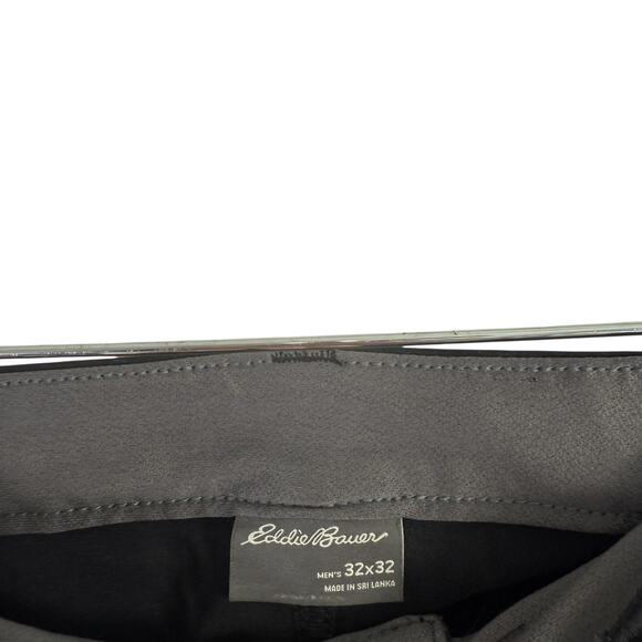 Eddie Bauer Mens Tech Pant Black Travel Hybrid Golf Work Outdoor Size 32x32 - Picture 3 of 6
